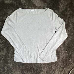 TNA Heather Gray Long Sleeve Shirt